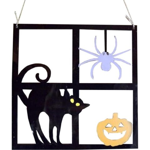 Ramka do zawieszenia w kolorze czarnym z akrylu