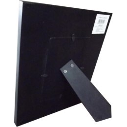 Ramka na zdjęcie zdobiona skórą biało-brązowa 30x25 cm