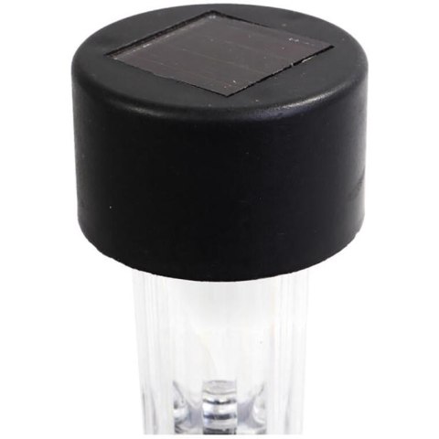 Słoneczny Słupek Oświetleniowy z Czujnikiem Zmierzchu - Biała Dioda LED, 31 cm