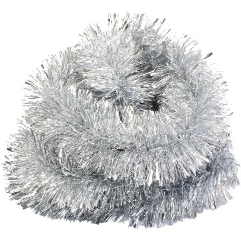 Srebrny Grubocięty Łańcuch Choinkowy Goliat 3m - Dekoracja Bożonarodzeniowa Premium