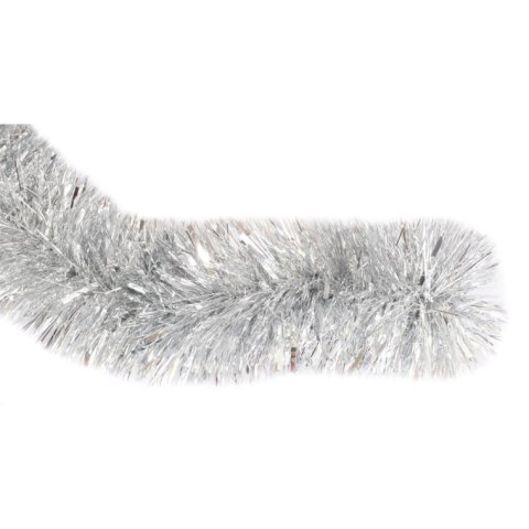 Srebrny Grubocięty Łańcuch Choinkowy Goliat 3m - Dekoracja Bożonarodzeniowa Premium