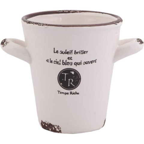 Stylowy Kubek Ceramiczny z Antypoślizgowymi Uszkami 10 cm