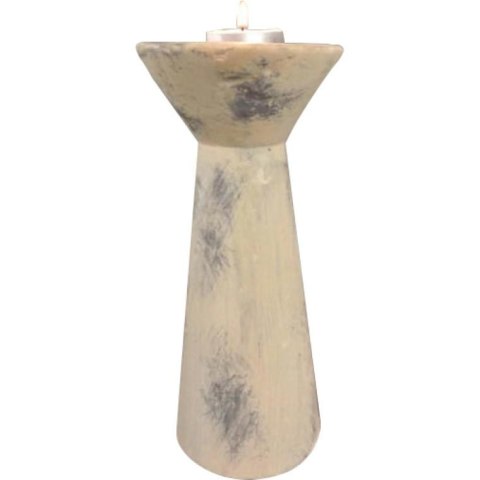 Świecznik Ceramiczny o Efekcie Starości 20x9 cm