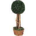 Sztuczne drzewko okrągłe w koszyczku