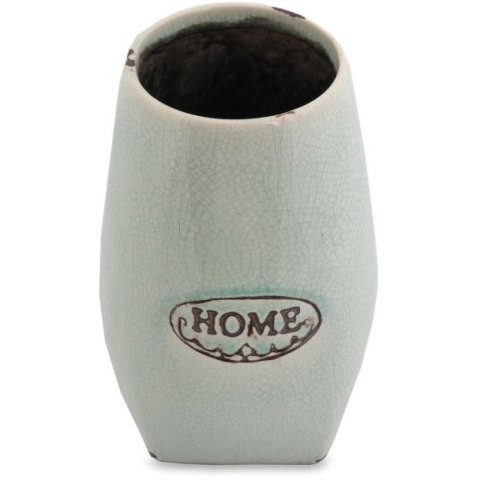 Wazon ceramiczny o wysokości 18 cm w stylu vintage w kolorze miętowym Home