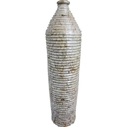 Wazon kamienny w kolorze kremowym w prążki 37x10 cm