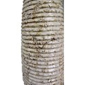 Wazon kamienny w kolorze kremowym w prążki 37x10 cm
