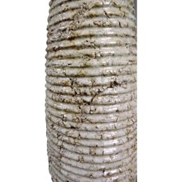 Wazon kamienny w kolorze kremowym w prążki 37x10 cm