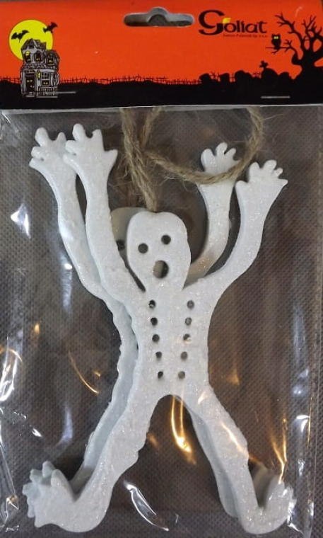 Zawieszki Błyszczące Duchy - Dwa Kościotrupy w Bieli