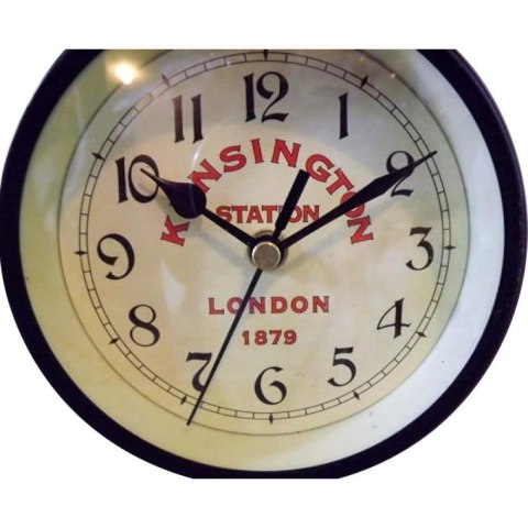 Zegar dwustronny wiszący na ramieniu z metaloplastyki 30x24 cm