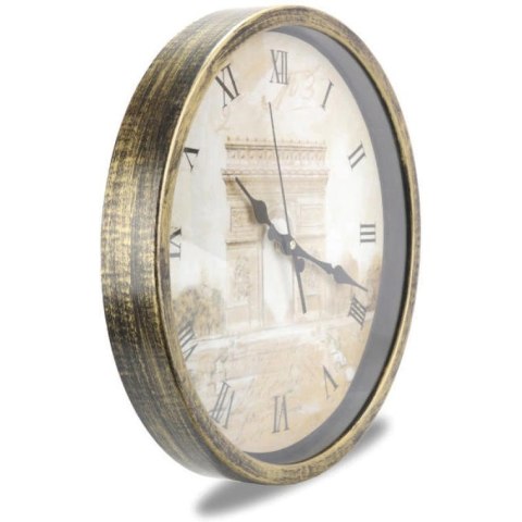 Zegar ścienny Paryski Łuk Triumfalny z płynną wskazówką sekundową