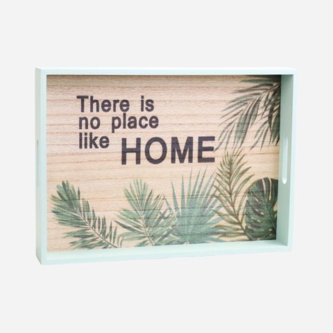 Zestaw Dwóch Stylowych Tac z Nowoczesnym Wzorem w Kolorze Turkusu