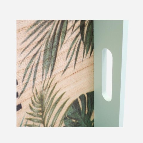 Zestaw Dwóch Stylowych Tac z Nowoczesnym Wzorem w Kolorze Turkusu