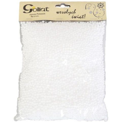 Białe Kuleczki Styropianowe do Dekoracji 4-6mm w Woreczku Foliowym