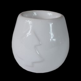 Biały Ceramiczny Świecznik na Tealight 6,5 x 7 cm
