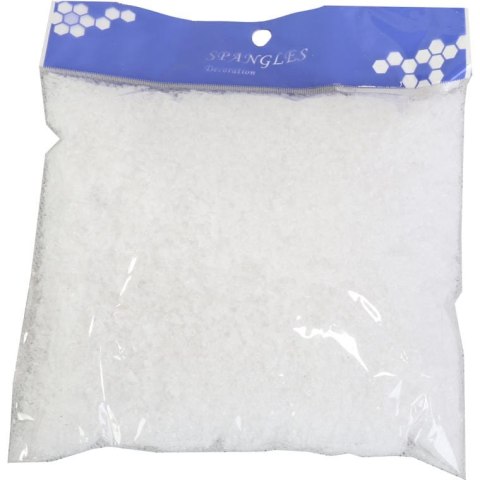 Biały Sypki Śnieg Dekoracyjny w Woreczku 20g