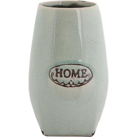 Ceramiczny Wazon-Doniczka w Stylu Vintage w Kolorze Miętowym