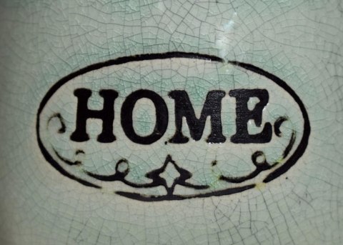 Ceramiczny Wazon-Doniczka w Stylu Vintage w Kolorze Miętowym