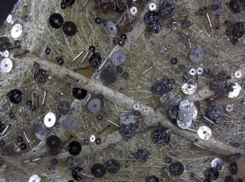 Choinka Dekoracyjna z Sizalu Kolor Kremowy z Srebrnymi Cekinami