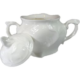 Cukierniczka Porcelanowa do Zestawu Stołowego Biały Elegancja