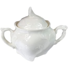 Cukierniczka Porcelanowa do Zestawu Stołowego Biały Elegancja