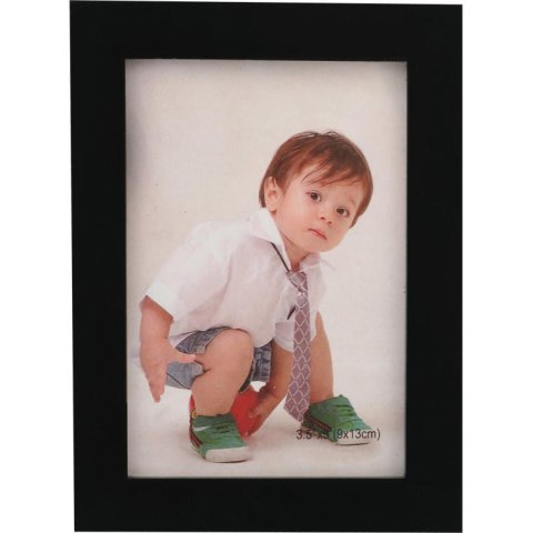 Czarna Ramka na Zdjęcie 15.5x12 cm do Powieszenia