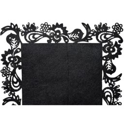 Czarny Bieżnik z Filcu 30x118cm