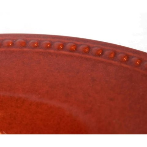 Czerwony Talerzyk Deserowy z Kolekcji Modularnej, Bezpieczny dla Zmywarki i Mikrofalówki, 21,5 cm