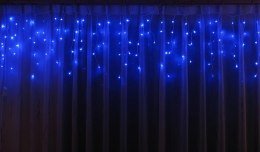 Dekoracja Świetlna Zewnętrzna Niebieska - 100 LED, Łączna, Wysoko Odporna na Warunki Atmosferyczne, Energooszczędna, z Gniazdem 