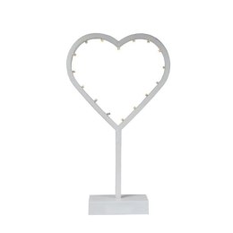 Dekoracja świetlna serce led 38 cm białe