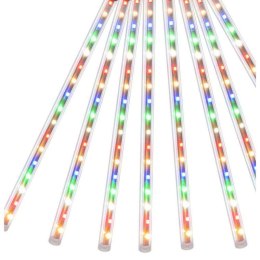 Dekoracyjne Meteory Świetlne LED Multi Kolor 10 sztuk, 60cm, Do Użytku Zewnętrznego