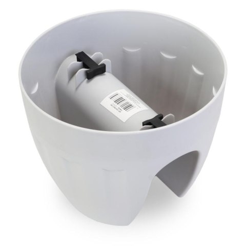 Doniczka na Balustradę Mrozoodporna i UV-Odporna Szara 20x26 cm LS7001S/Szary