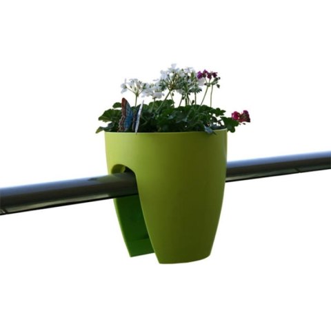 Doniczka na Balustradę Mrozoodporna i UV-Odporna Szara 20x26 cm LS7001S/Szary