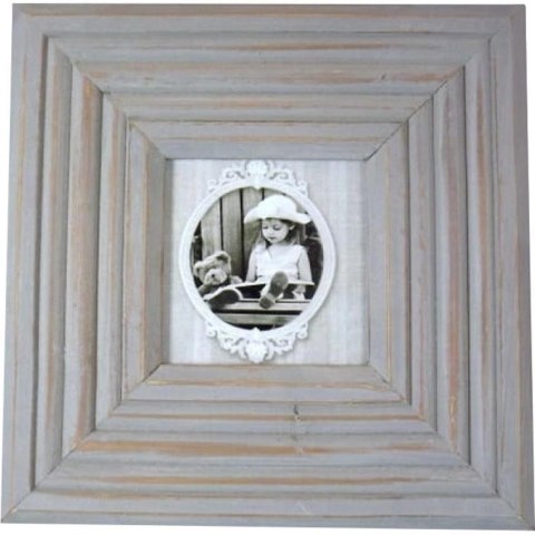 Drewniana stojąca ramka na zdjęcie 23x23 cm