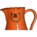 Dzbanek ceramiczny w kolorze pomarańczowym 20 cm