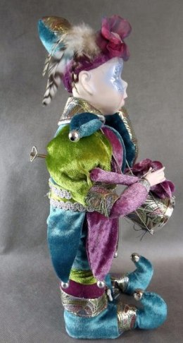 Elegancki Pierrot z Ceramicznym Akcentem i Pozytywką