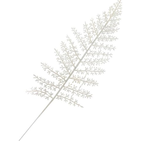 Gałązka brokatowa, biała, opalizująca, G-18RB