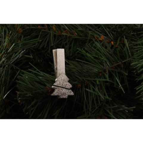 Komplet 12 choinek na klamerkach 5 cm