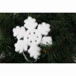 Komplet 2 Białych Opalizujących Śnieżynek Styropianowych 11cm w Boxie PVC