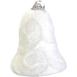 Komplet 3 dzwonków śnieżnych z brokatem 7 cm