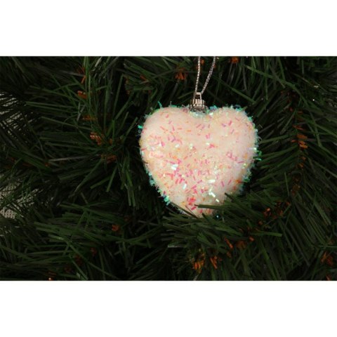 Komplet 4 serc styropianowych opalizujących 6 cm