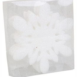 Komplet 6 Opalizujących Piankowych Zawieszek w Kształcie Śnieżynek 11cm w Boksie PVC