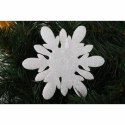 Komplet 6 Opalizujących Piankowych Zawieszek w Kształcie Śnieżynek 11cm w Boksie PVC