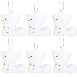 Komplet 6 bucików styropianowych śnieżnych 6.5 cm