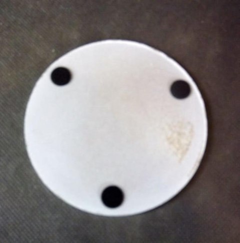 Komplet 6 drewnianych podkładek pod filiżankę z kwiecistym wzorem