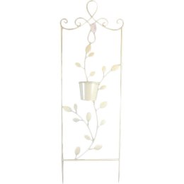 Kwietnik Prostokątny na Ścianę, Styl Prowansalski, Metaloplastyka Kremowa