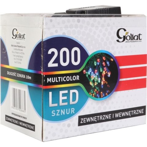 Lampki choinkowe 200 led sznur zewnętrzny multikolor