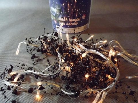 Lampki choinkowe 40L mikro lampki typu koralik