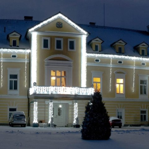 Lampki choinkowe 80 LED na baterie z TIMEREM ciepły biały