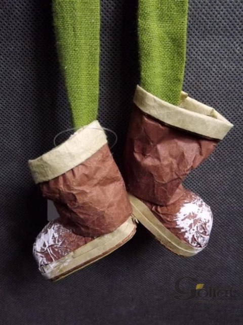 Mikołaj Dekoracja Wisząca 56x16cm ze Zwisającymi Nogami [YHAZ3038B-6]